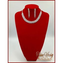 Nyakék-szett cirkónia kövekkel 214024.