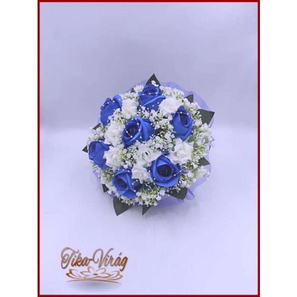 Király-kék 7 virágos örök-csokor 