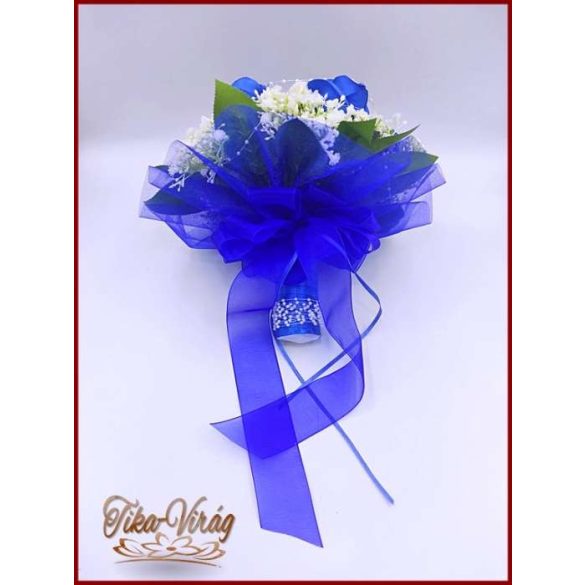 Király-kék 7 virágos örök-csokor 