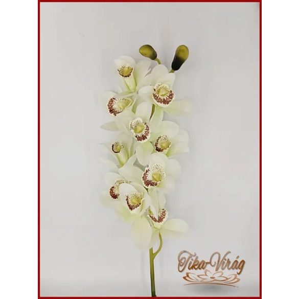 Orchidea szál különleges tört fehér színű 