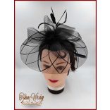 Fekete Sisak, alkalmi elegáns kalap 