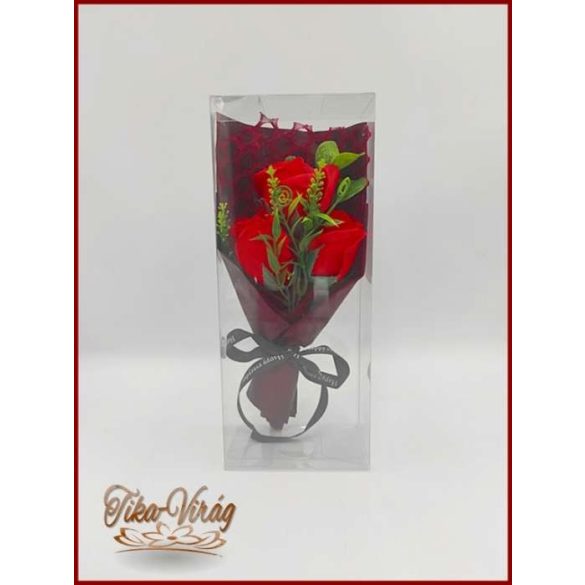 SZAPPANRÓZSACSOKOR DÍSZDOBOZBAN Piros 