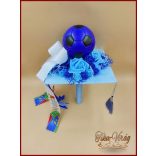 Ovis ballagási örök csokor fiúknak – focilabdás egyedi ajándék