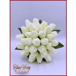 29 szálas Fehér tulipán örök-csokor 