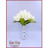 29 szálas Fehér tulipán örök-csokor 