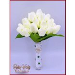 29 szálas Fehér tulipán örök-csokor 
