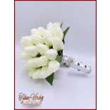 29 szálas Fehér tulipán örök-csokor 