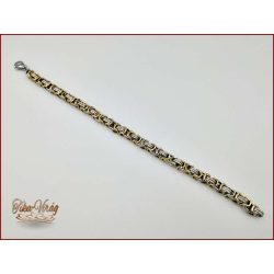 Ezüst-arany színű nemesacél karkötő 