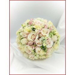 Mályva-ekrü 34 szálas örök-csokor 