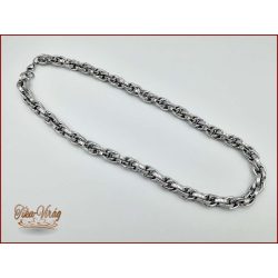 Ezüst színű nemesacél nyaklánc 