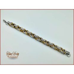 Ezüst-arany színű nemesacél karkötő 