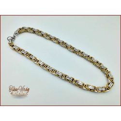 Ezüst-arany színű nemesacél nyaklánc 