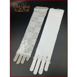 Menyasszonyi hosszú kesztyű csipkés új nélküli 