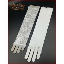 Menyasszonyi hosszú kesztyű csipkés új nélküli 