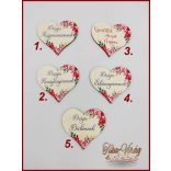 Szappan-rózsa box "M" Pettyes szív 