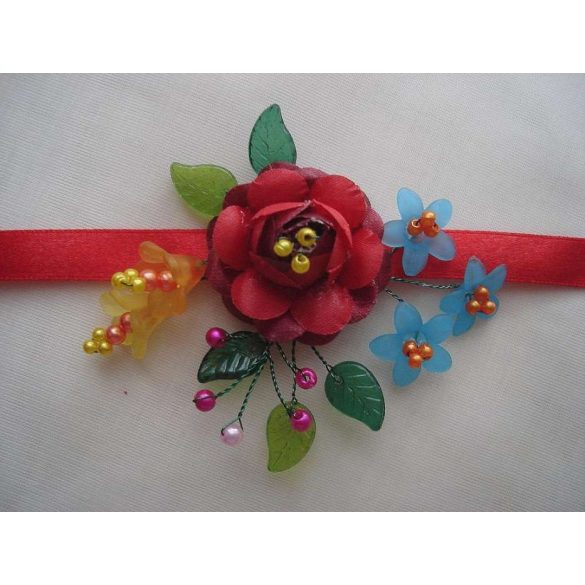 Kalocsai motívumos nyakdísz 