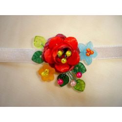 Kalocsai motívumos nyakdísz 