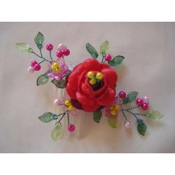 Kalocsai motívumos kontytű 