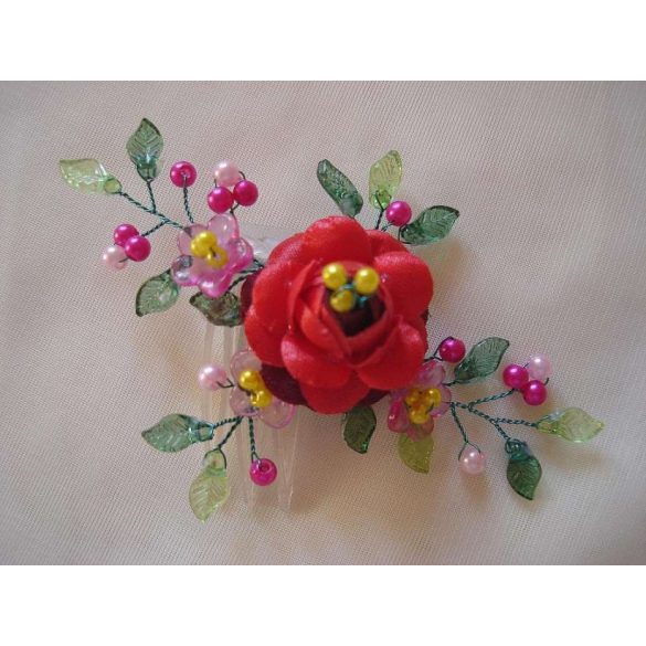 Kalocsai motívumos kontytű 