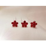 Strasszos hajtű piros B3705-5.