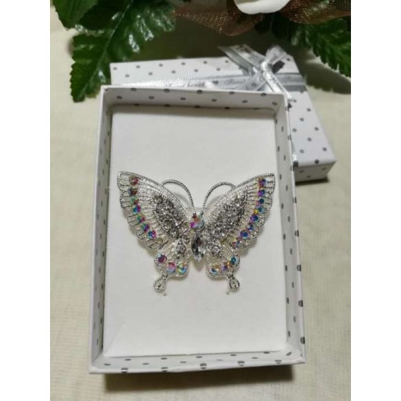 Brosstű Díszdobozban Lepkés 