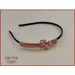 Gold-Rose strasszköves gyöngyös hajráf B3984-14807.