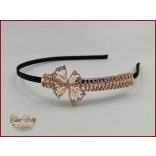 Gold-Rose strasszköves gyöngyös hajráf B3984-14808.