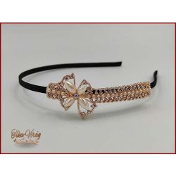 Gold-Rose strasszköves gyöngyös hajráf B3984-14808.