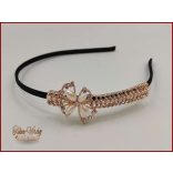 Gold-Rose strasszköves gyöngyös hajráf B3984-14808.