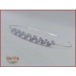 Cirkónium kövekkel díszített hajráf BACHQ-22604.