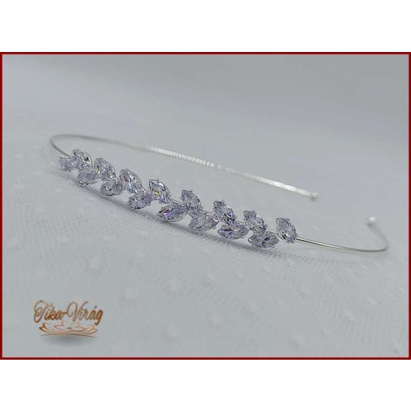 Cirkónium kövekkel díszített hajráf BACHQ-22604.