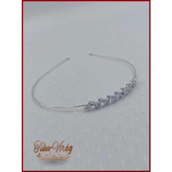 Cirkónium kövekkel díszített hajráf BACHQ-22604.