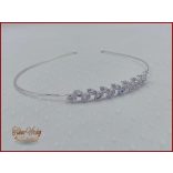 Cirkónium kövekkel díszített hajráf BACHQ-22604.