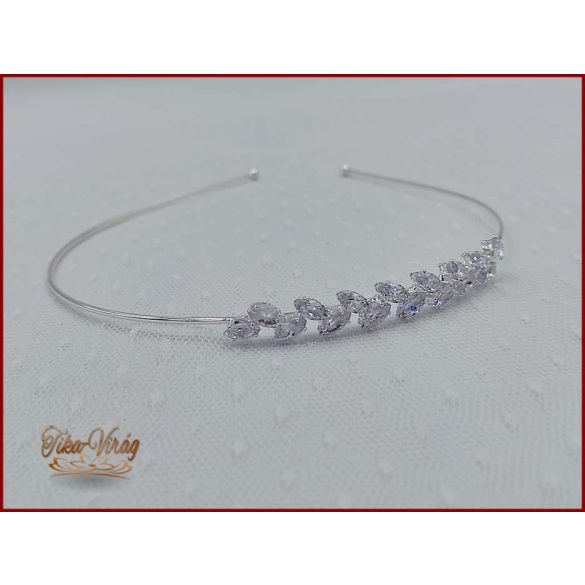 Cirkónium kövekkel díszített hajráf BACHQ-22604.