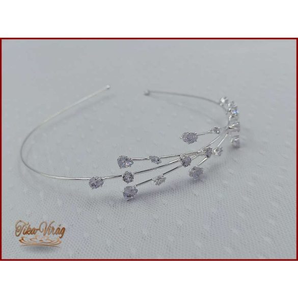 CIRKÓNIA KÖVEKKEL DÍSZÍTETT HAJRÁF BACHQ-22618.