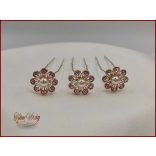 Gold-Rose strasszköves hajtű gyönggyel BEIGC-180510.