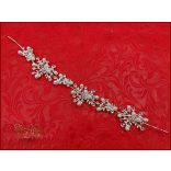 Strasszos hajdísz fehér gyöngyökkel díszítve BENHQ-211201.2.