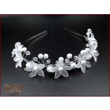 Virágos-gyöngyös hajráf BENQR-190503.g.