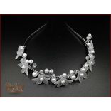 Virágos-gyöngyös hajráf BENQR-190503.g.