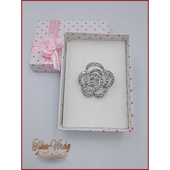 Brosstű Díszdobozban Virág 