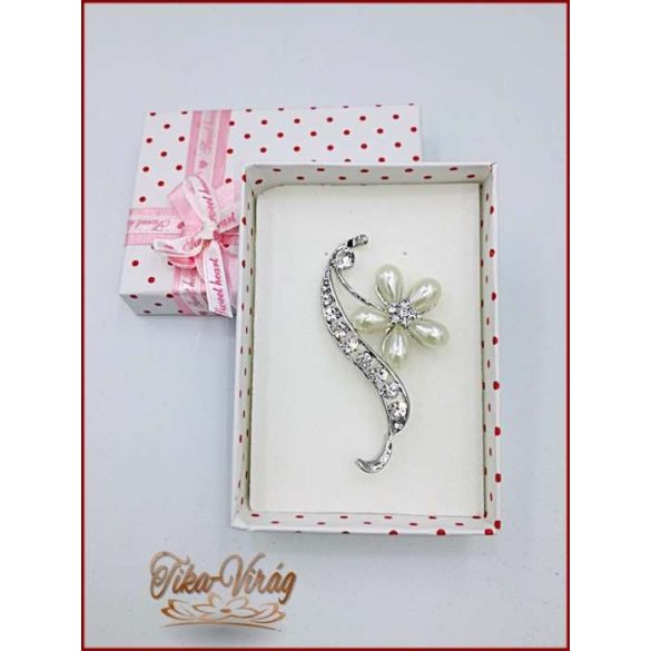 Brosstű Díszdobozban Virág 