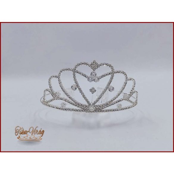 Tiara Cirkónia kövekkel díszítve CACHQ-21702.