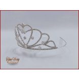 Tiara Cirkónia kövekkel díszítve CACHQ-21702.