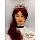 Gold-rose Korona kövekkel-üveggyönggyel díszítve CALNC-190708.gr.