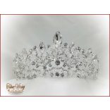 Korona kövekkel-üveggyönggyel díszítve CALNC-190708.