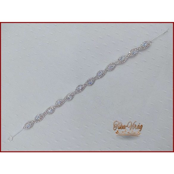STRASSZOS HAJDÍSZ CIRKÓNIA KÖVES 28 CM X 1CM CALNC-22603.