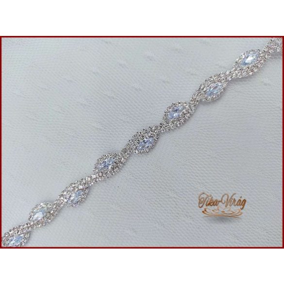 STRASSZOS HAJDÍSZ CIRKÓNIA KÖVES 28 CM X 1CM CALNC-22603.