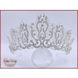 Köves, strasszos félkorona CALNC-23607