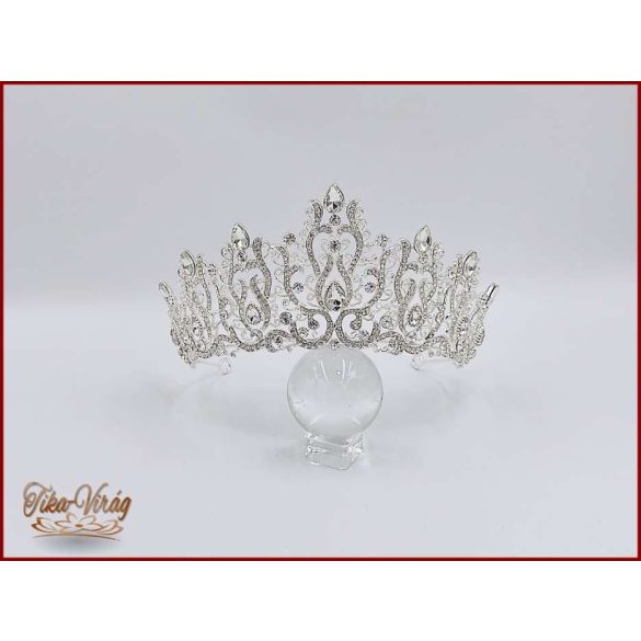 Köves, strasszos félkorona CALNC-23607