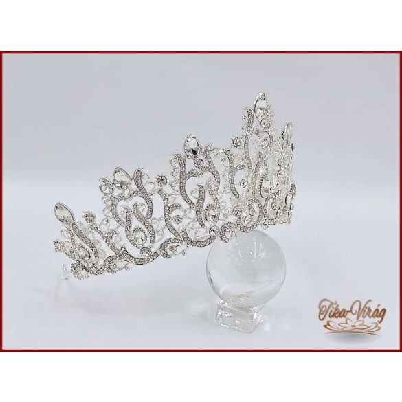 Köves, strasszos félkorona CALNC-23607